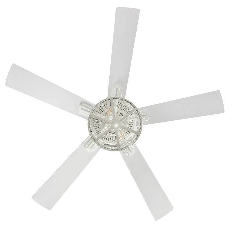 52" LED 5-Blade Alabaster Mesh Lighted Ceiling Fan - River of Goods