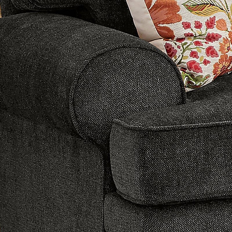 Langston Right Hand Facing Sectional Dark Gray - True Seating