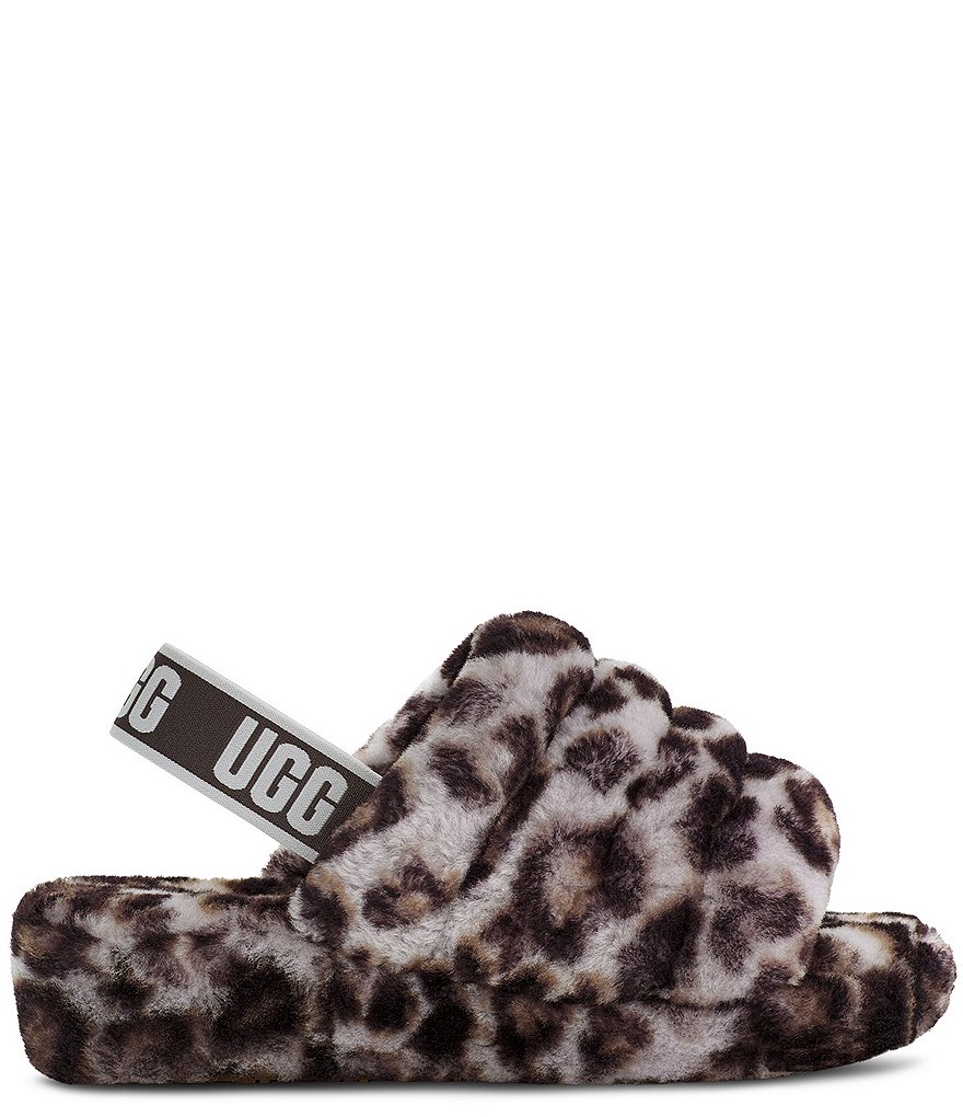 UGG&reg; Fluff Yeah Panther Fur Slides
