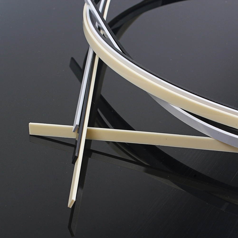 3 PCS 6 mm Width Guitar Binding Purling Strips Celluloid Guitar Binding Materials Assorted Colors for Classical Acoustic Guitar and Ukulele