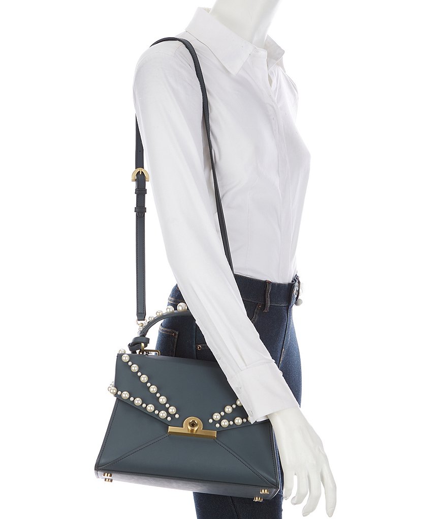 ZAC Zac Posen Amelia Pearl Snap Satchel Bag