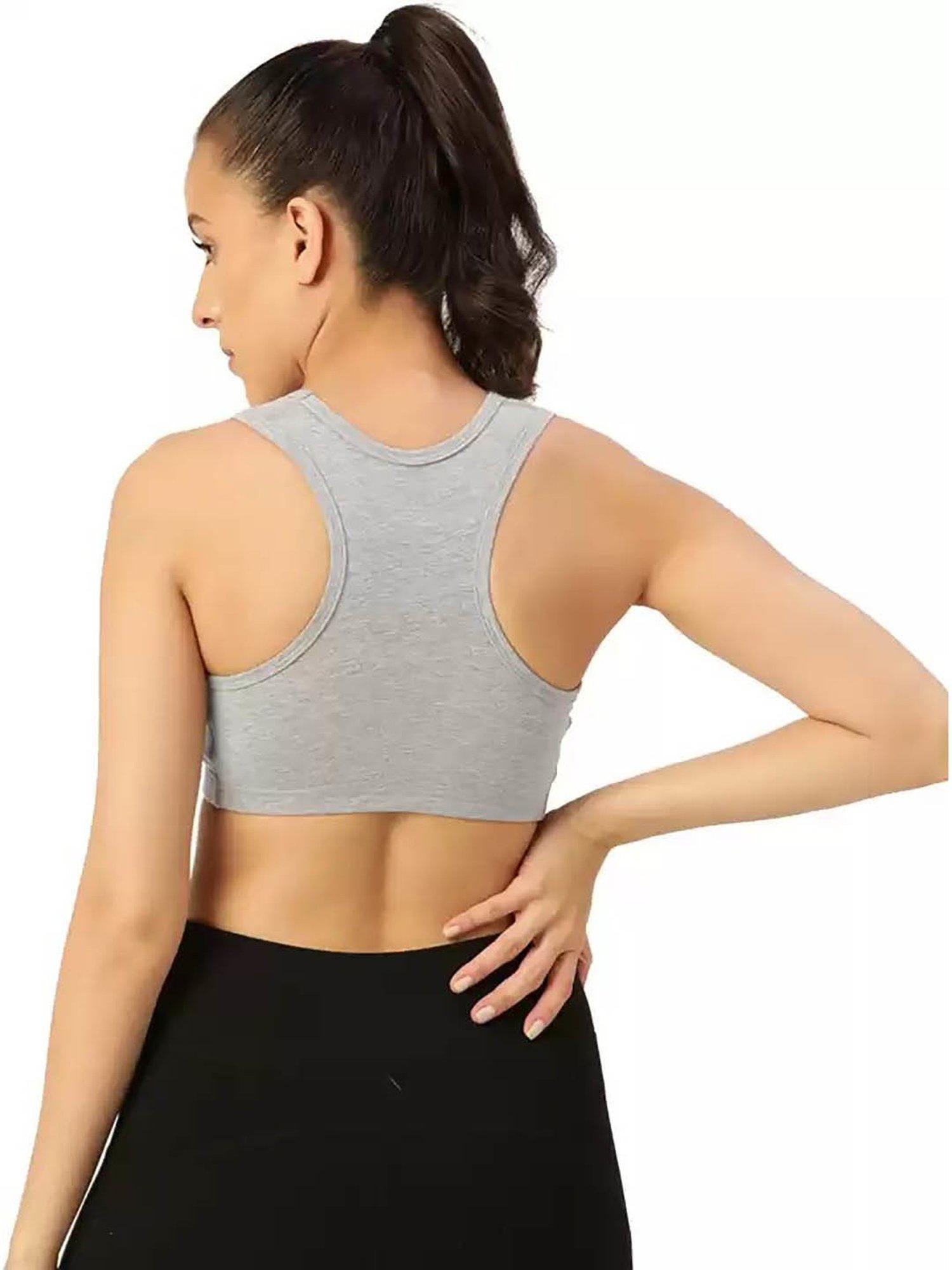 Clovia Teal Non Wired Padded Sports Bra