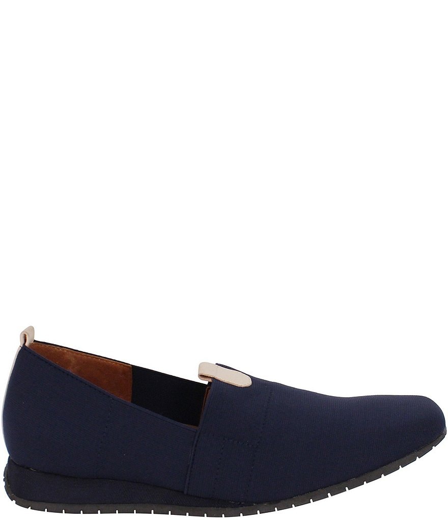 L'Amour Des Pieds Tumai Stretch Fabric Slip Ons
