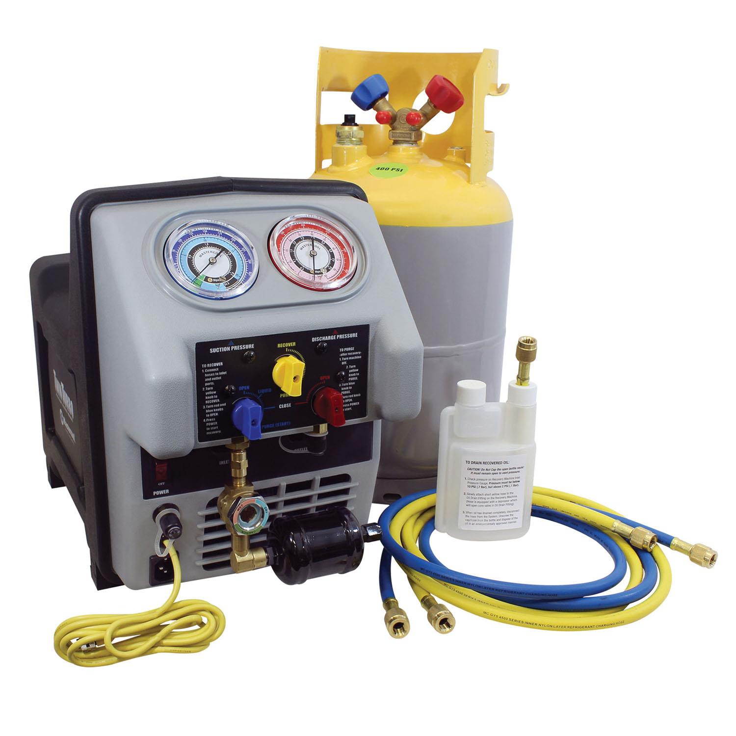 Mastercool MSC-69360-22 Twin Turbo Refrigerant Recovery Machine for Refer Units