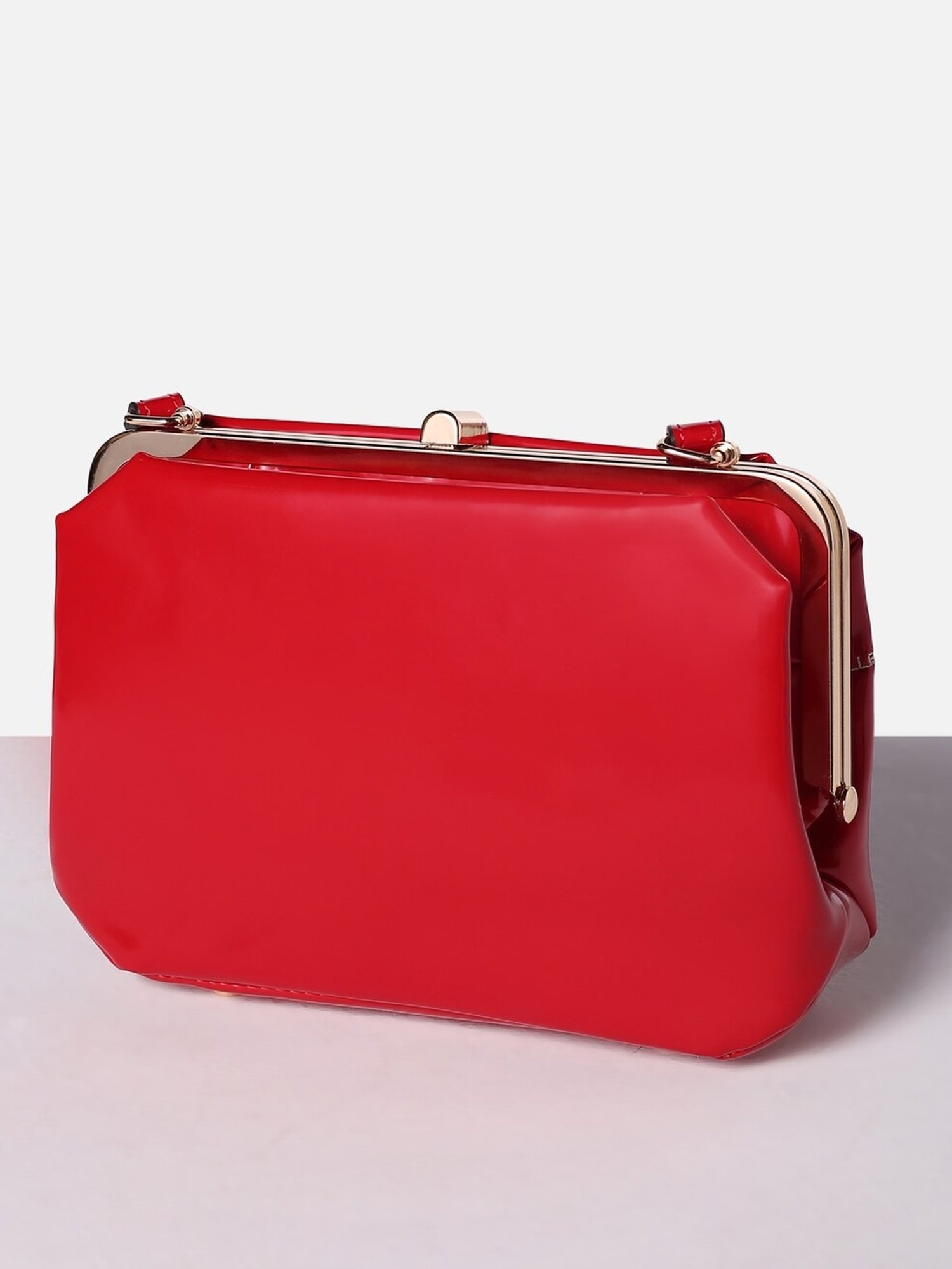 Allen Solly Red Printed Medium Sling Handbag