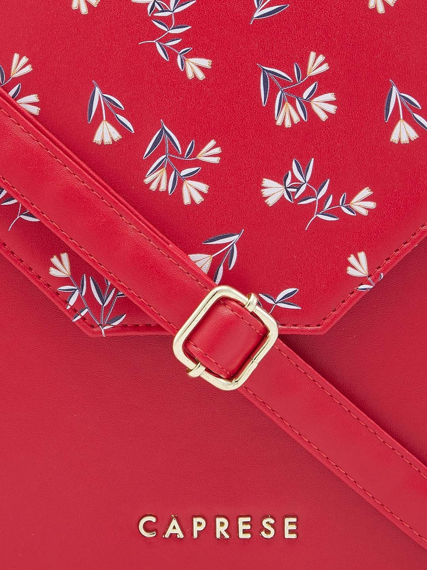 Caprese MERIDA Red Floral Medium Sling Handbag