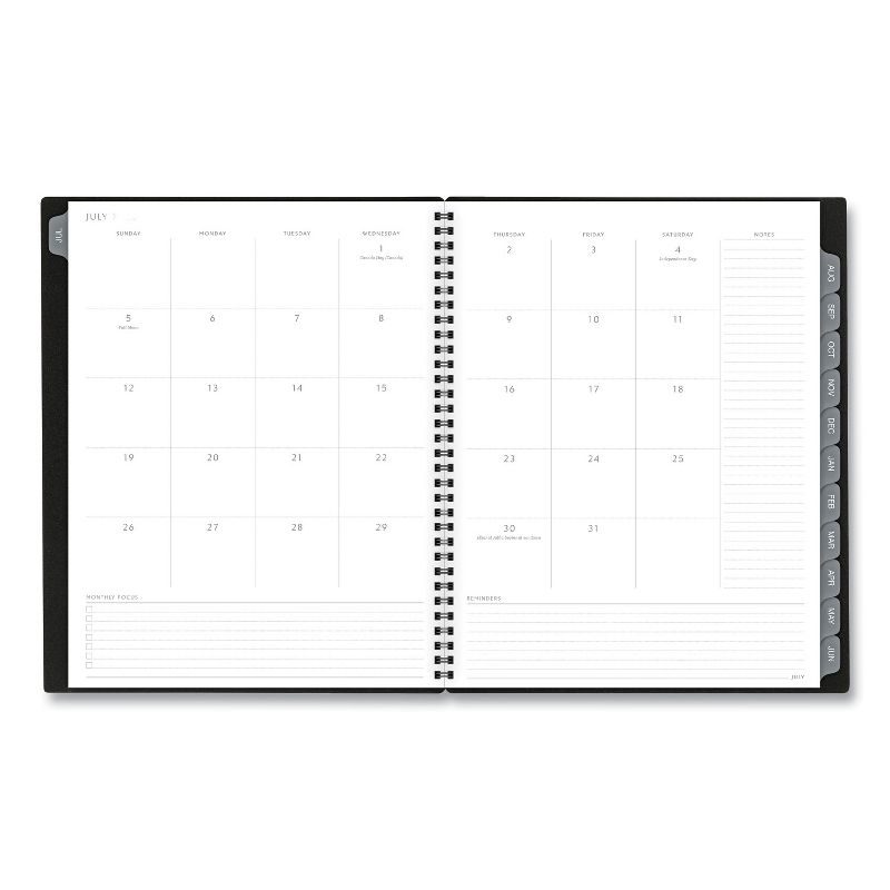 AT-A-GLANCE Elevation Academic Weekly/Monthly Planner, 11 x 8.5, Black, 2020-2021 75959P05