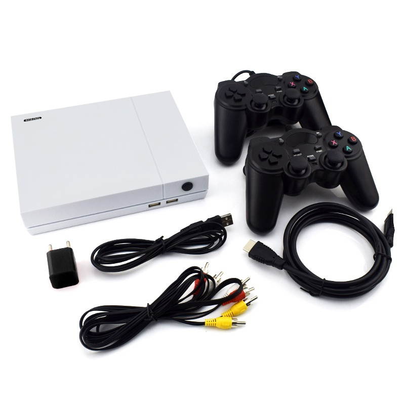 DATA FROG 64 Bit 1.3GHz 4GB HD Video Game Console with 2 Gamepads Built-in 800 Games Support 4K HDMI TV Output for PS1 GBA FC