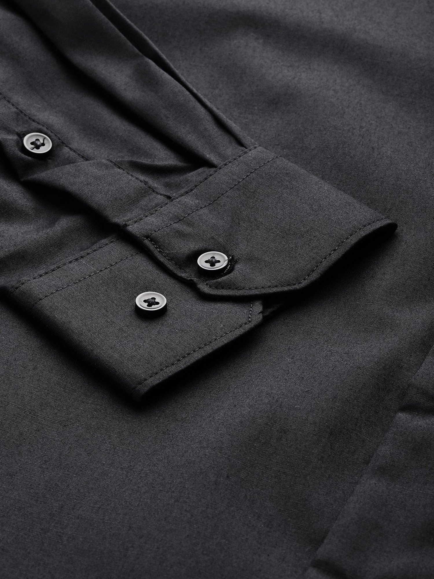 IVOC Black Slim Fit Shirt