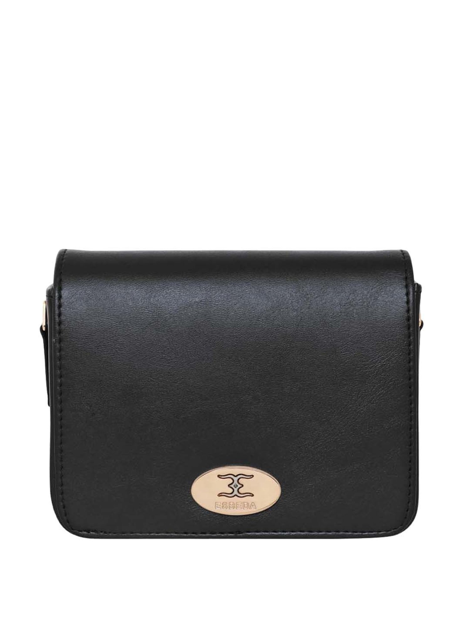 Esbeda Black Embellished Small Sling Handbag