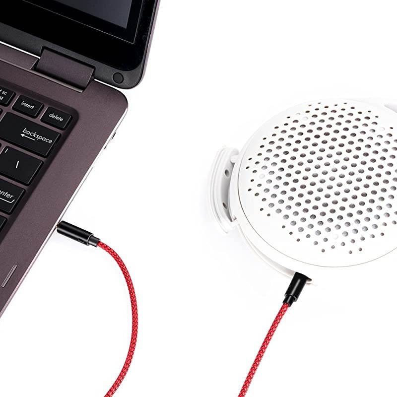 AUX Cable 2Pack8ftHiFi Sound Quality 35mm Auxiliary Audio Cable Nylon Braided AUX Cord for CarHome StereosSpeakeriPhone iPod iPadHeadphonesSony BeatsEcho Dot More