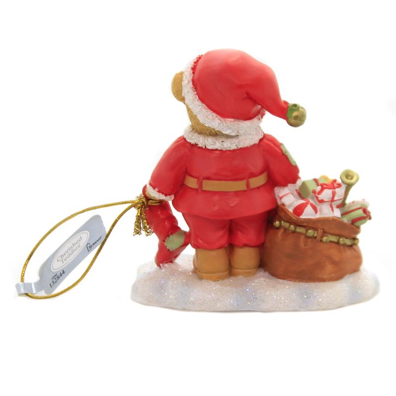 Cherished Teddies 3.75" Chris Santa Figurine Priscila Hillman  -  Decorative Figurines