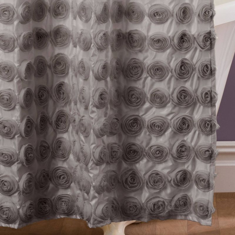 Emma Shower Curtain Gray - Lush Décor