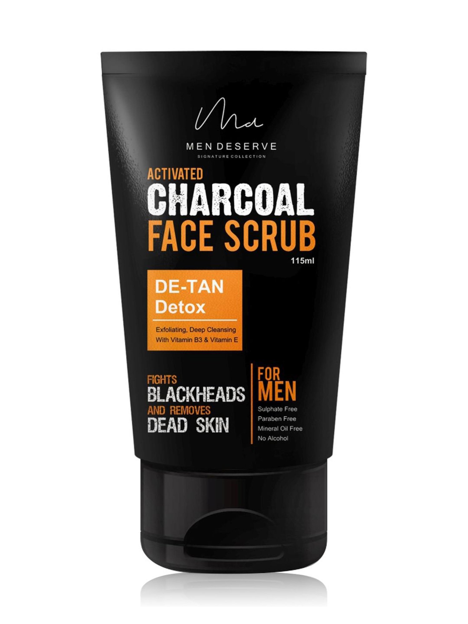 Men Deserve Activated Charcoal Face Scrub - 115 ml