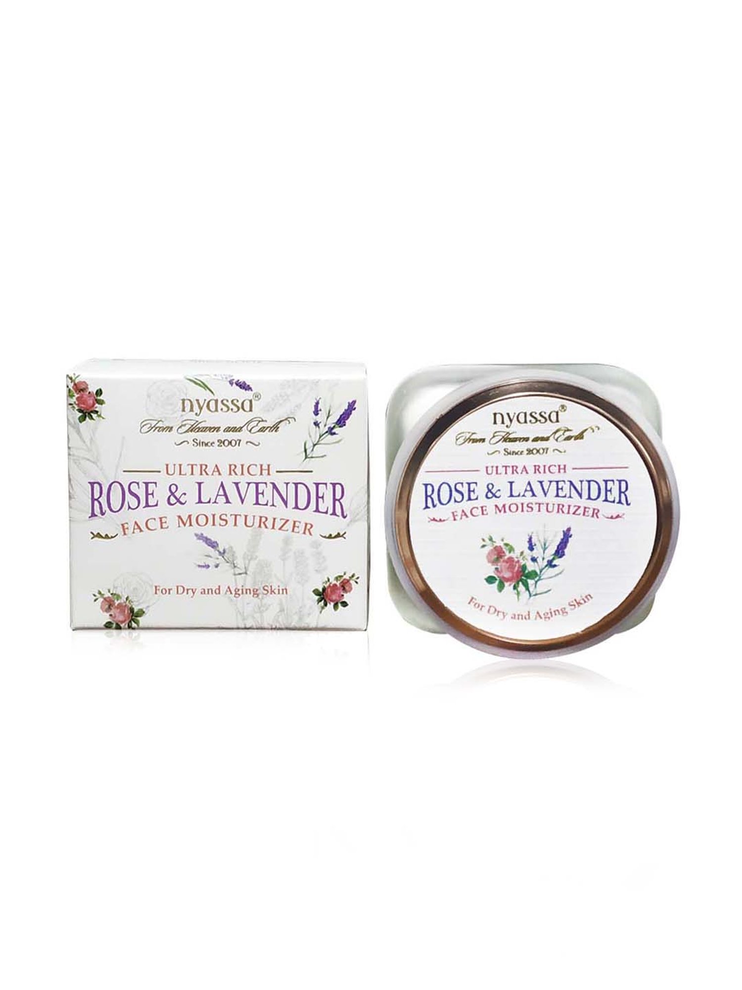 Nyassa Ultra Rich Rose and Lavender Face Moisturizer - 50 gm