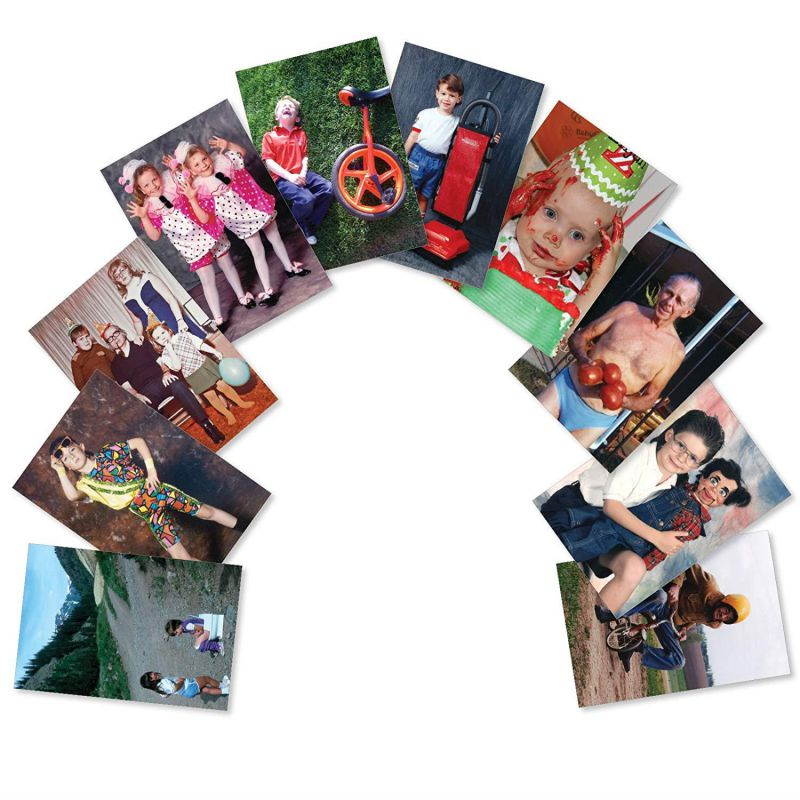 AC6334BDG-B1x10 'Another Year Older, Another Awkward Family Photo': Assorted Box of 10 Funny Birthday Cards, with Envelopes (10 Designs, 1 Card Per Design)
