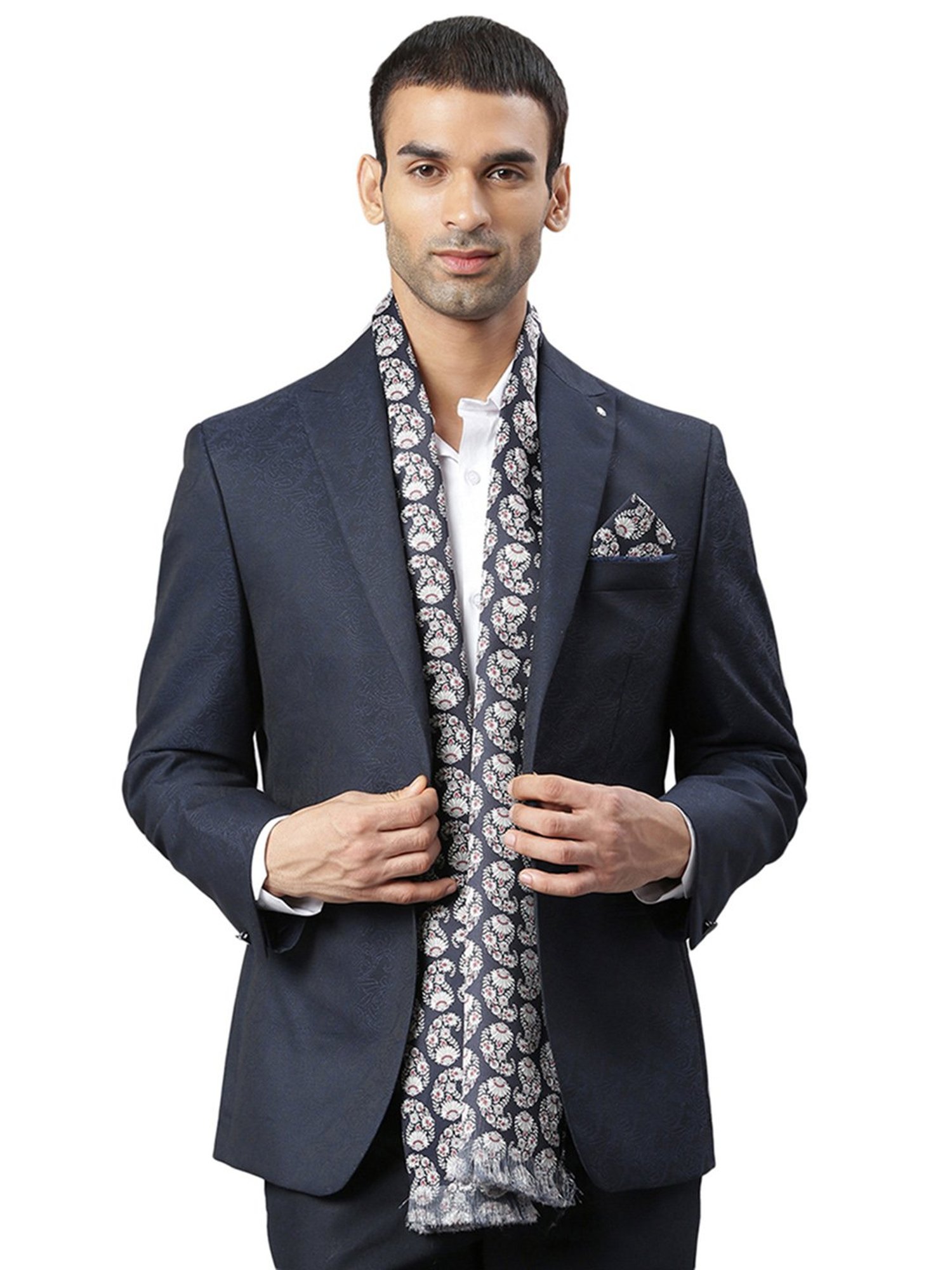 Tossido Black Printed Stole