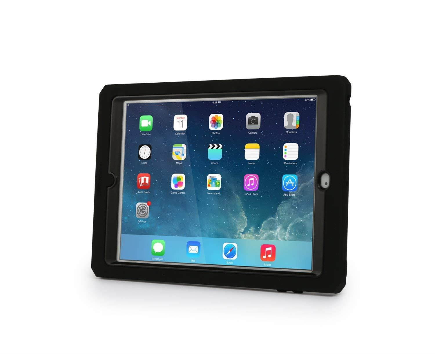 MAX Cases Shield Xtreme-S Case for iPad 5/6 2018 & 2017, Offers Extreme Shock & Impact Protection, Military Grade Triple Protection, Built-in Kickstand & Asset Tag Window - Black