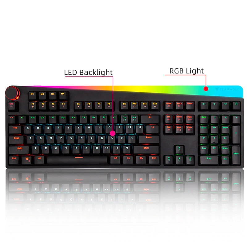 Durgod Taurus K320 TKL Mechanical Gaming Keyboard - 87 Keys - Double Shot PBT - NKRO - USB Type C (Cherry Blue, White)