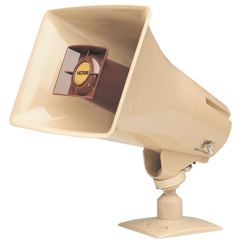 ONE-WAY, 5 WATT AMPLIFIED HORN, BEIGE