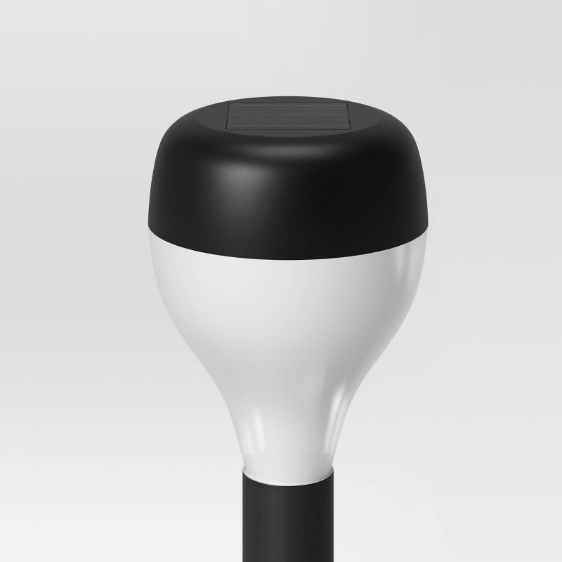 Solar Portable Garden and Pathway Light Amber/White - Techko Maid