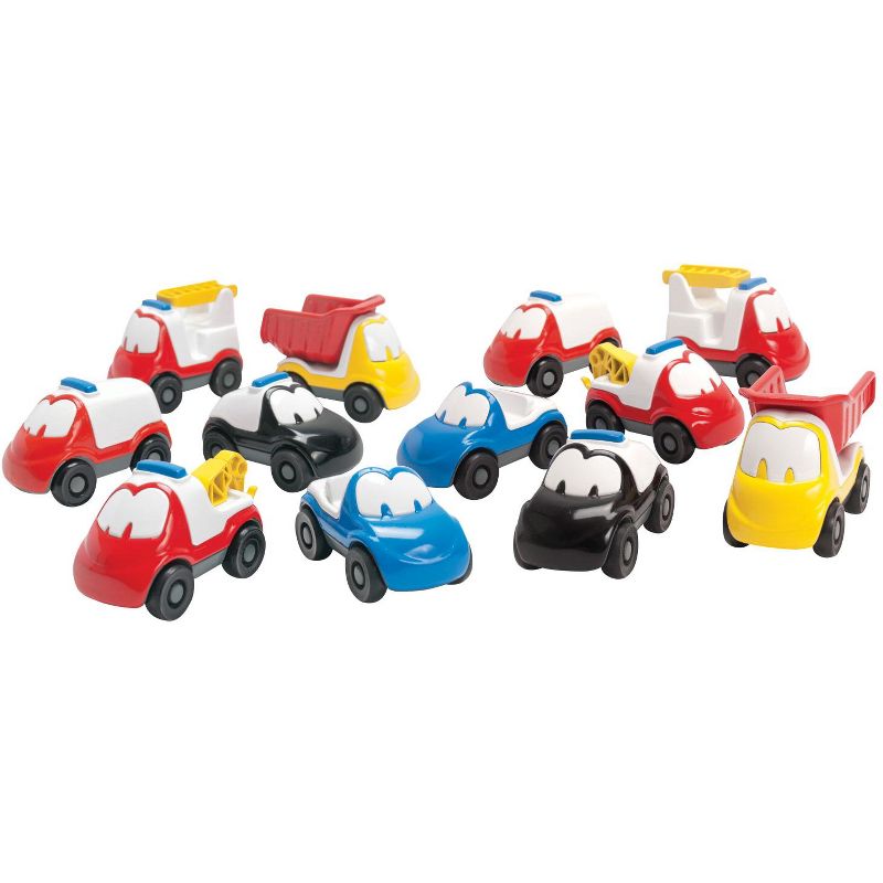 Dantoy Fun Car Set, Assorted Colors, 12 pc