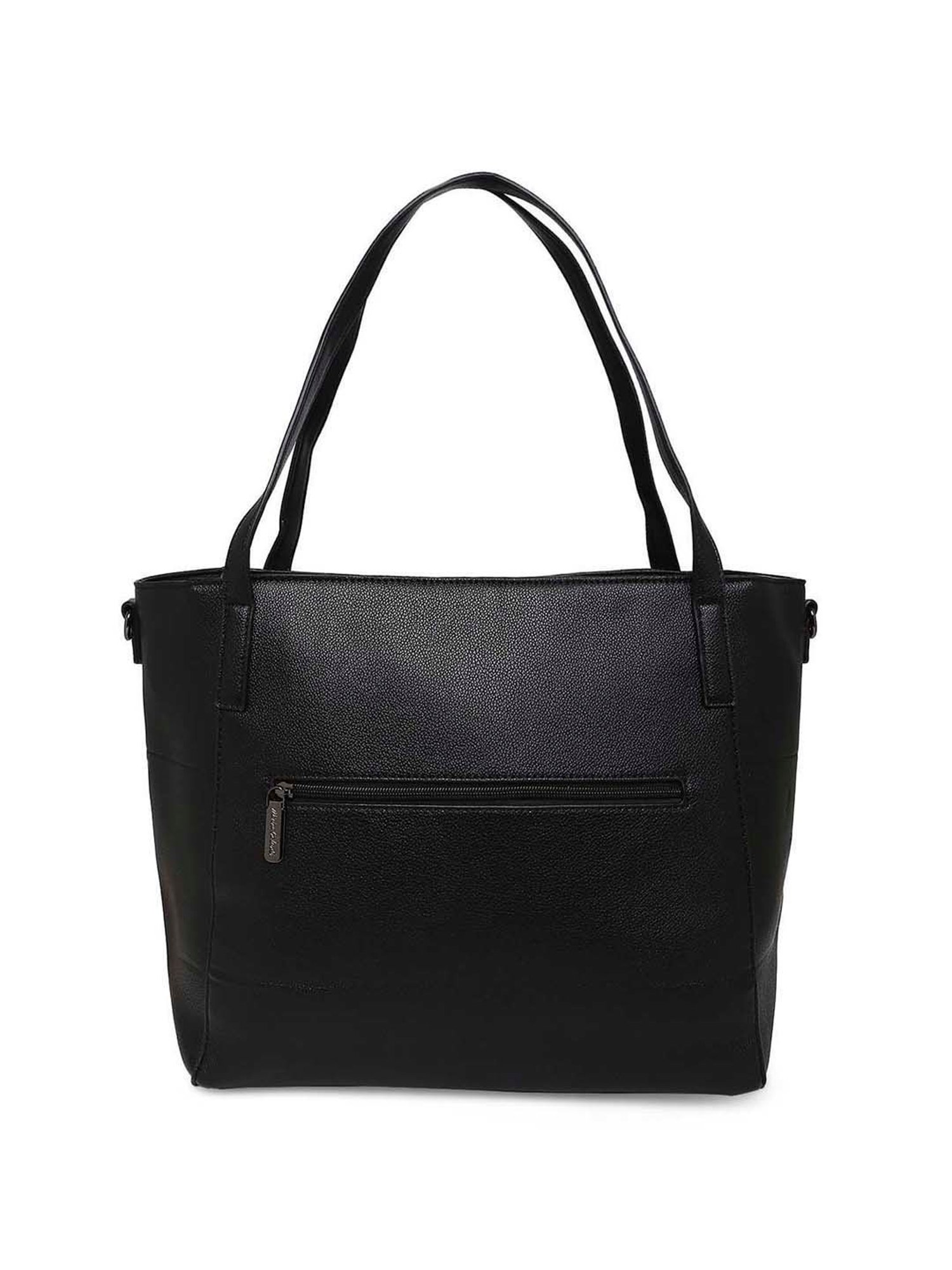 Marina Galanti Black Rivets Medium Tote Handbag