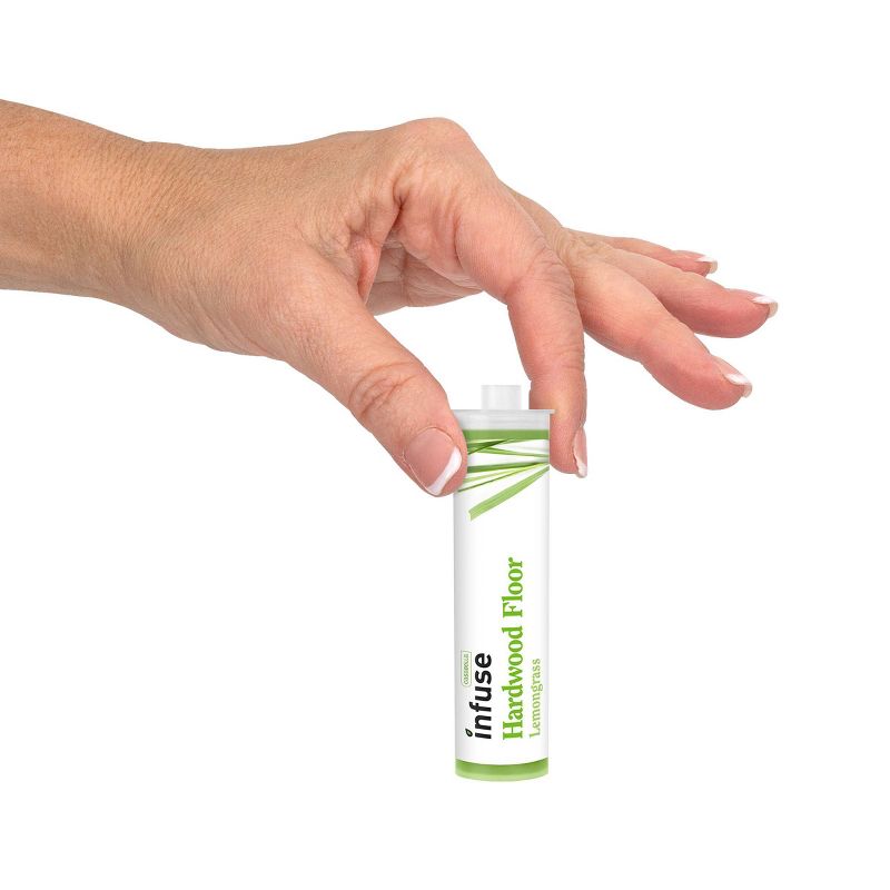 Casabella Infuse Hardwood Floor Spray Mop Kit - 1 Mop 1 Reusable Mop Pad 1 Floor Cleaner Concentrate - Lemongrass