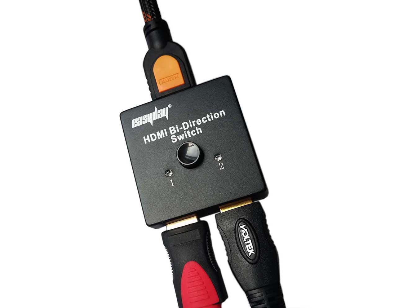 EULAN HDMI Switch 1080p 3D 4K Bidirectional HDMI Splitter 1 In 2 Out /2 In 1 Out Manual HDMI Switcher for Xbox, PS4, PS3, Roku, Blu-Ray player, DVD, HDTV