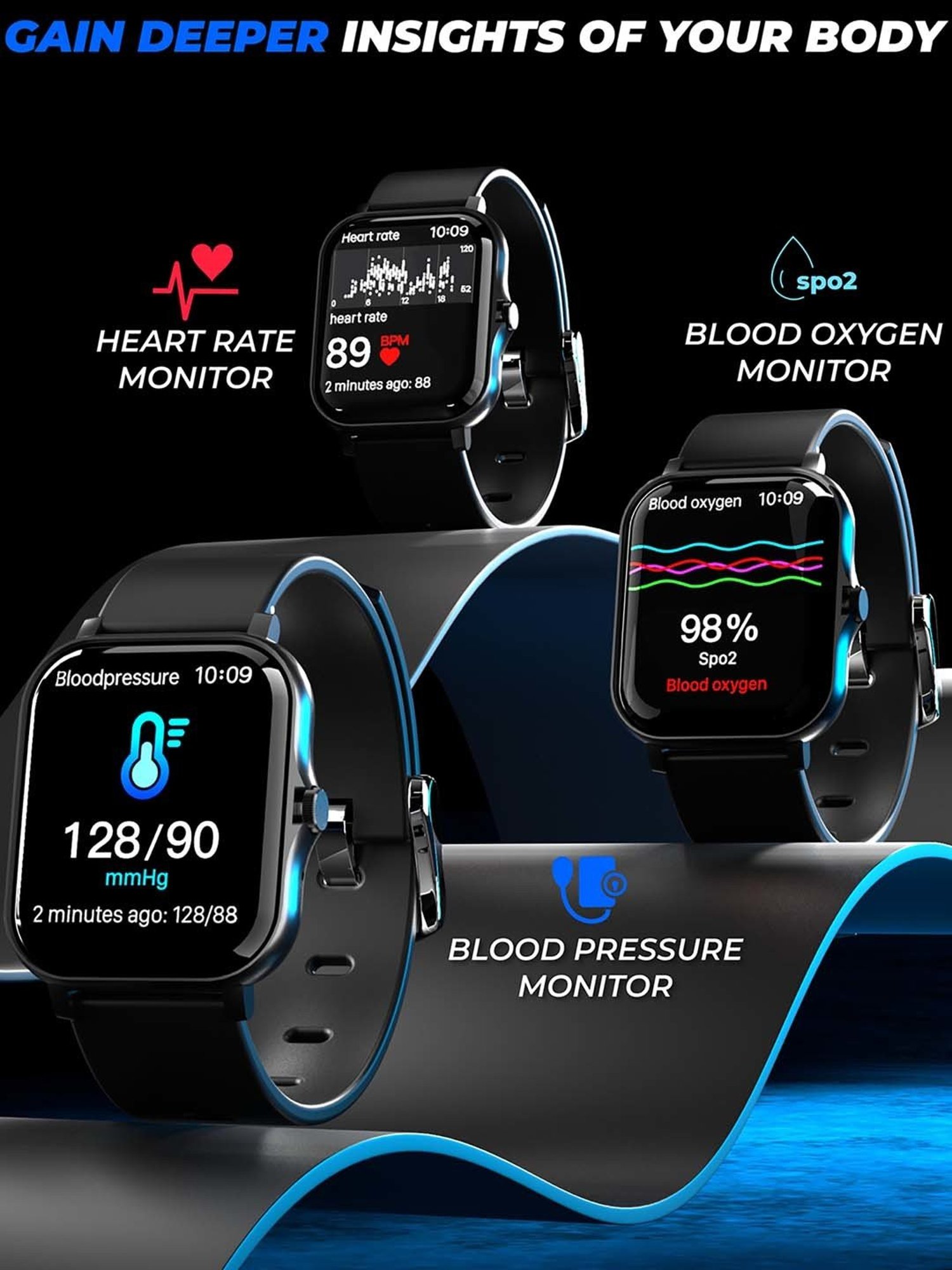 I Kall W1 Smartwatch (Black)