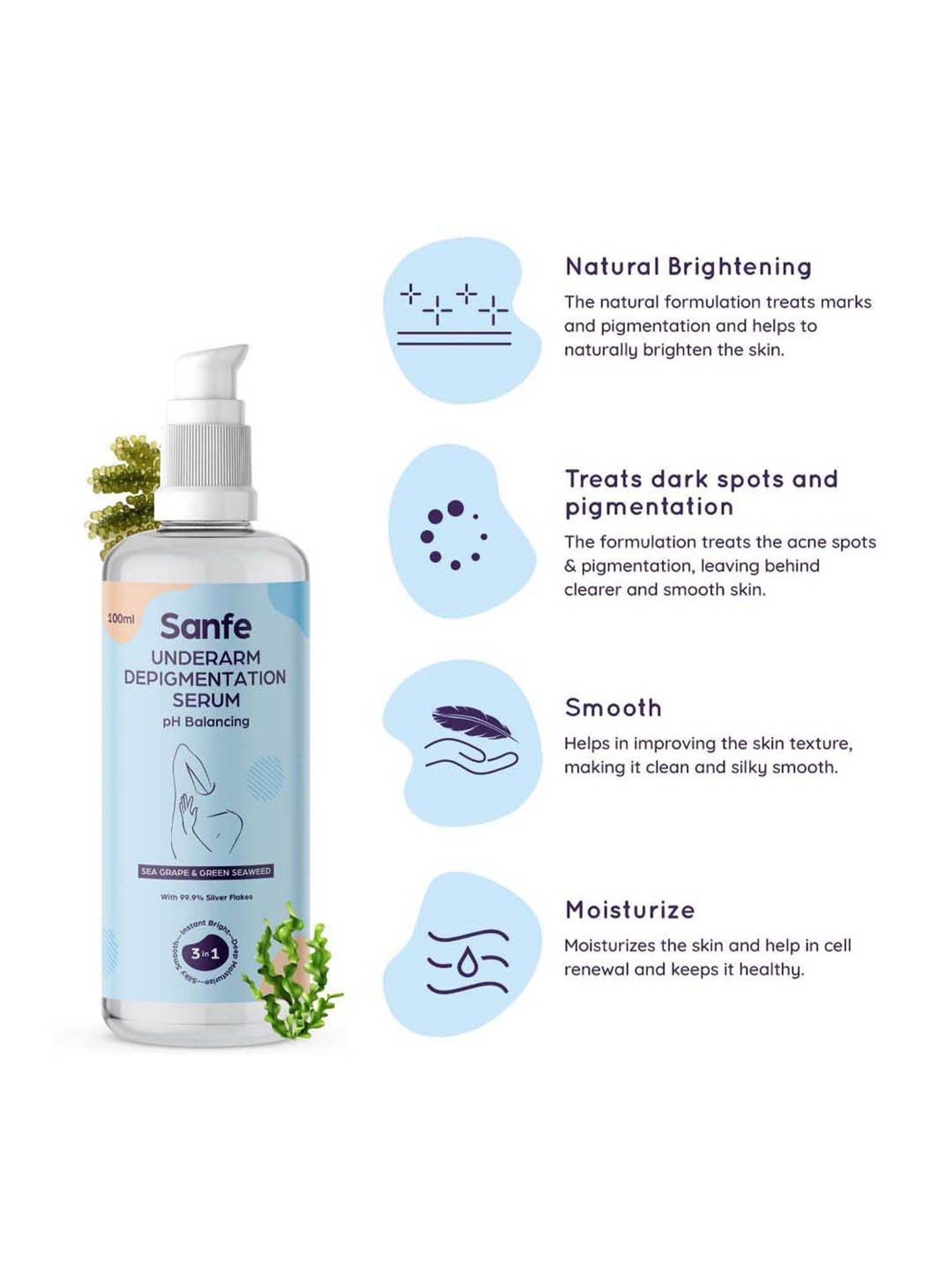Sanfe Underarm Depigmentation Serum - 100 ml