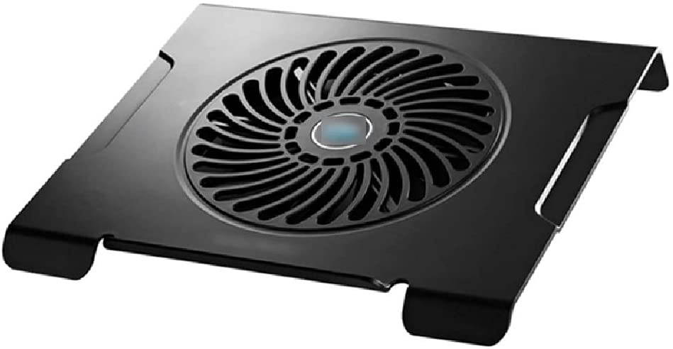 Silent Notebook Radiator Plastic Notebook Cooling Pad Cooling Bracket Suitable for Notebooks Within 15.4 Inches (Black)