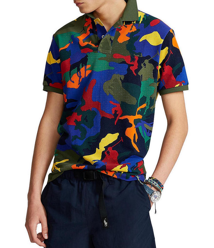 Polo Ralph Lauren Big & Tall Polo Pony Camo Mesh Short-Sleeve Polo Shirt