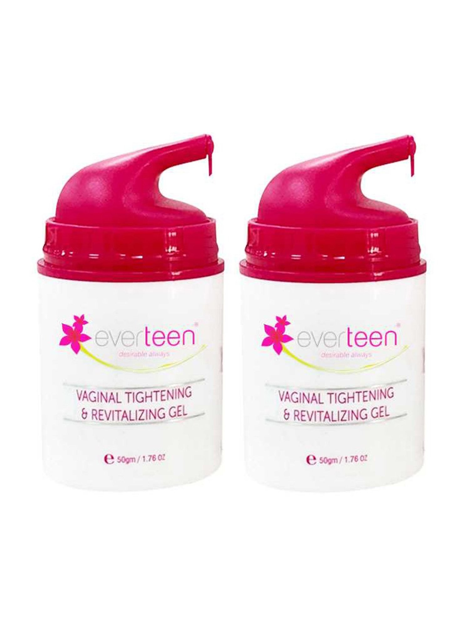 everteen Vaginal Tightening & Revitalizing Gel Large for Women - 50 gm Each (Pack of 2)