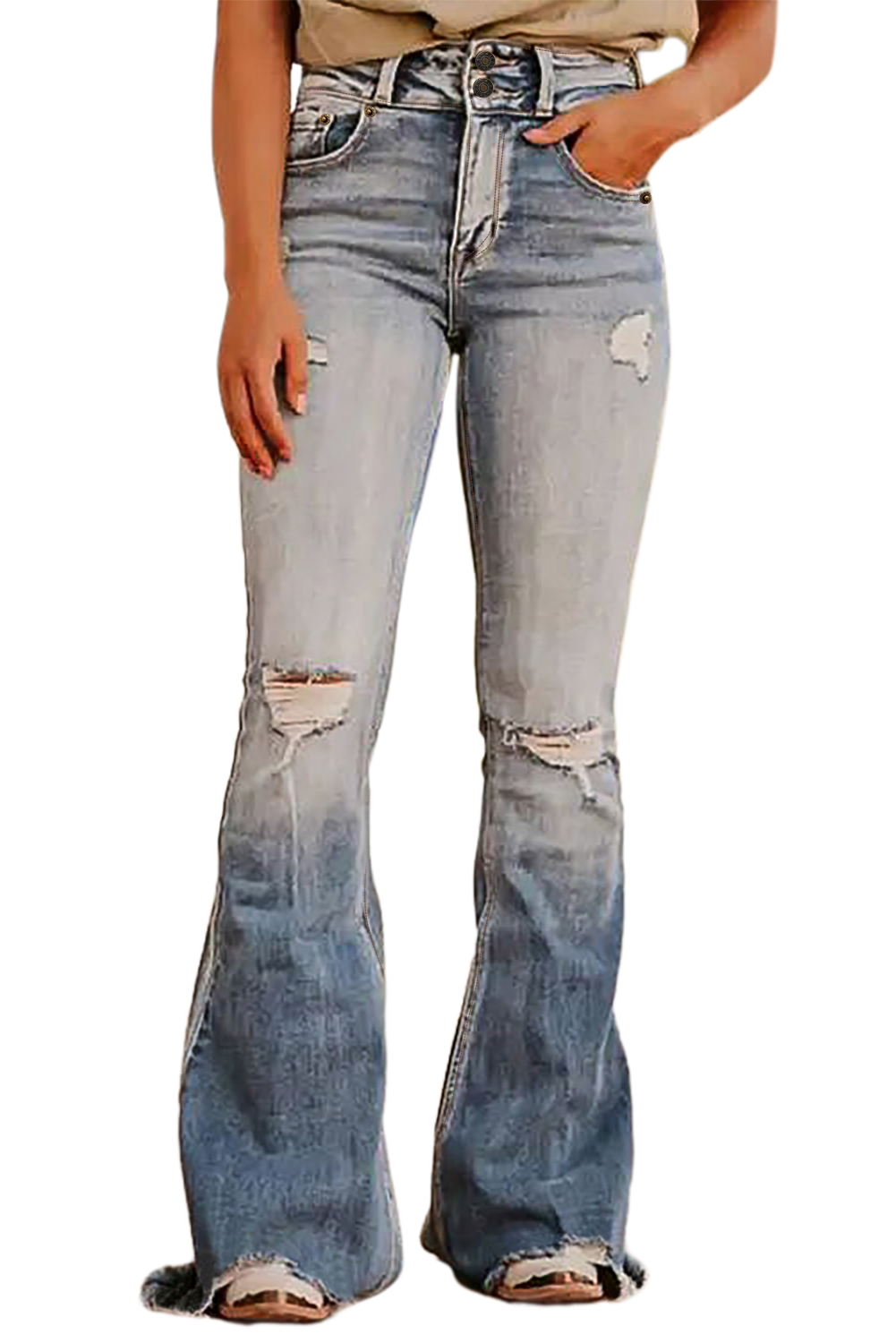 Liverpool Los Angeles Gia Glider Crop Cut Hem Stretch Twill Pull-On Jeans