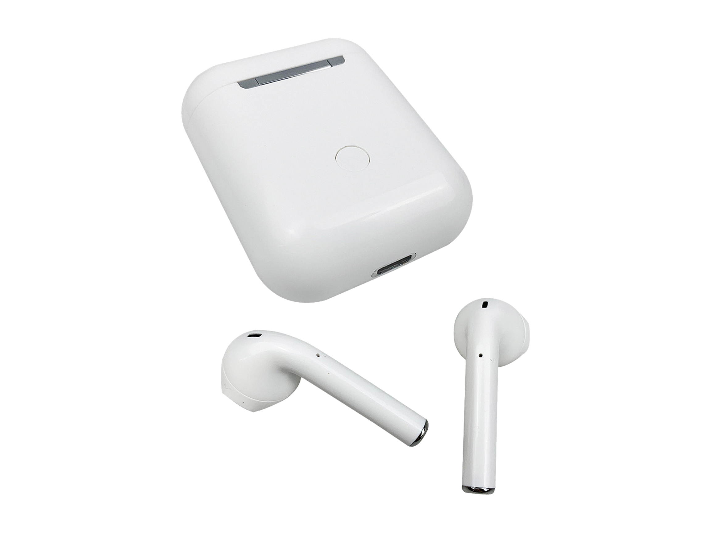 Naxa NE-984 True Wireless Earbuds with Touch Control & Charging Case - White