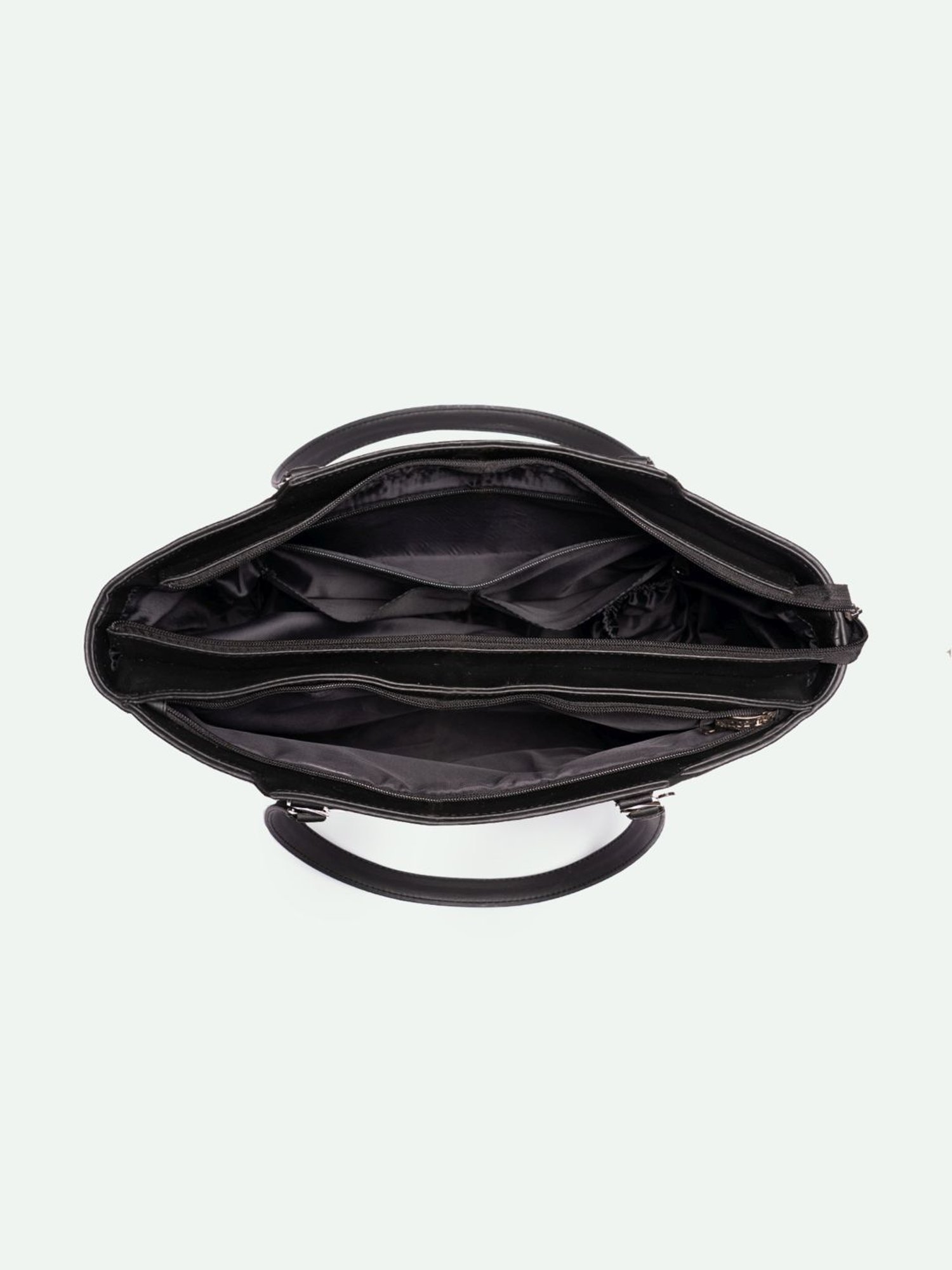 ZOUK Classic Black Printed Tote Bag