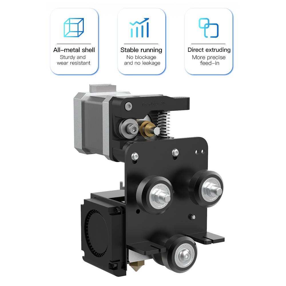 Original Creality 3D Ender-3 Full Assembled Direct Extruding Machanism Kit with 0.4mm Nozzle Cooling Fan Backplate Stepper Motor Comaptible with Ender-3 Series 3D Printer