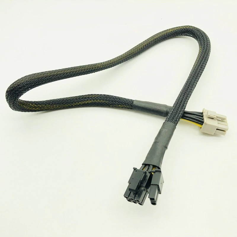 High Quality Black Sleeved 8Pin PCI-E to 8(6+2)Pin Modular Power Supply Cables CPU Power Cable for OCZ ZT/ Great Wall 58CM 16AWG