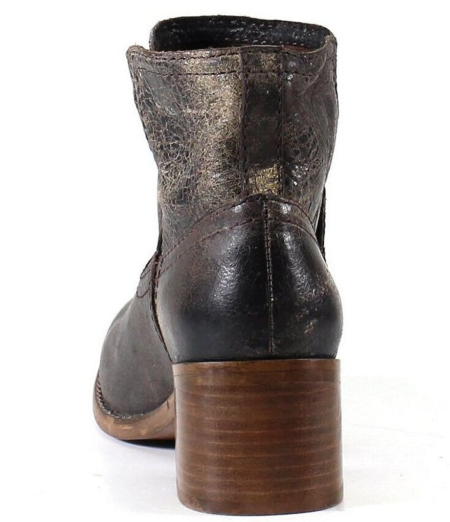 Diba True Walnut Grove Distressed Leather Western Booties