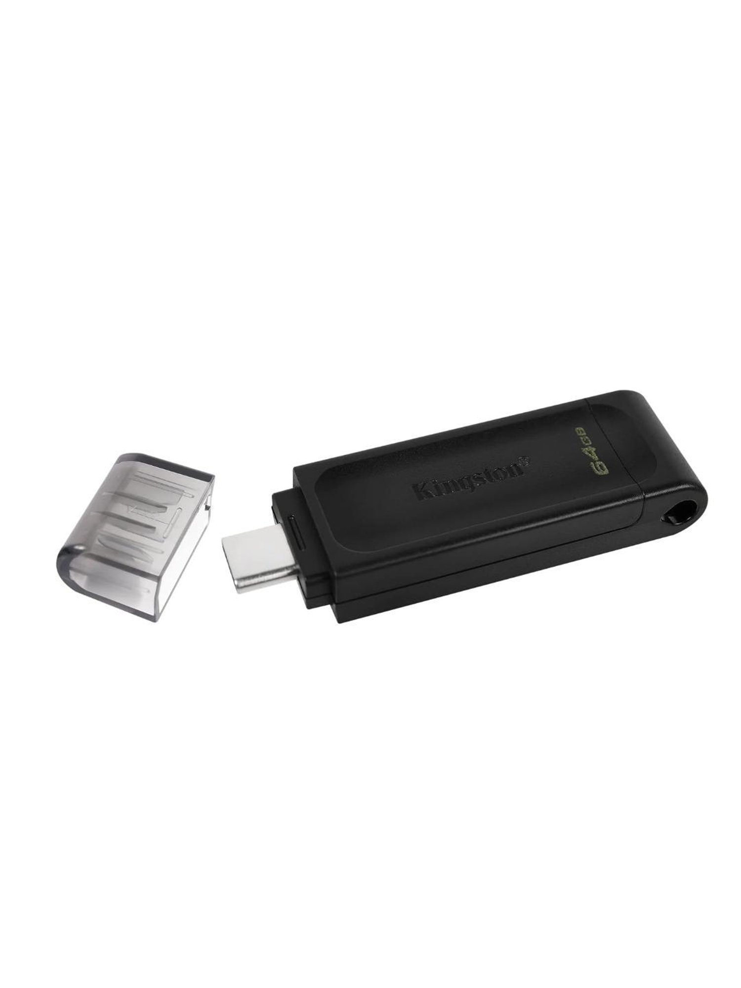 Kingston DataTraveler DT70 64 GB Type-C USB 3.2 Flash Drive (Black)