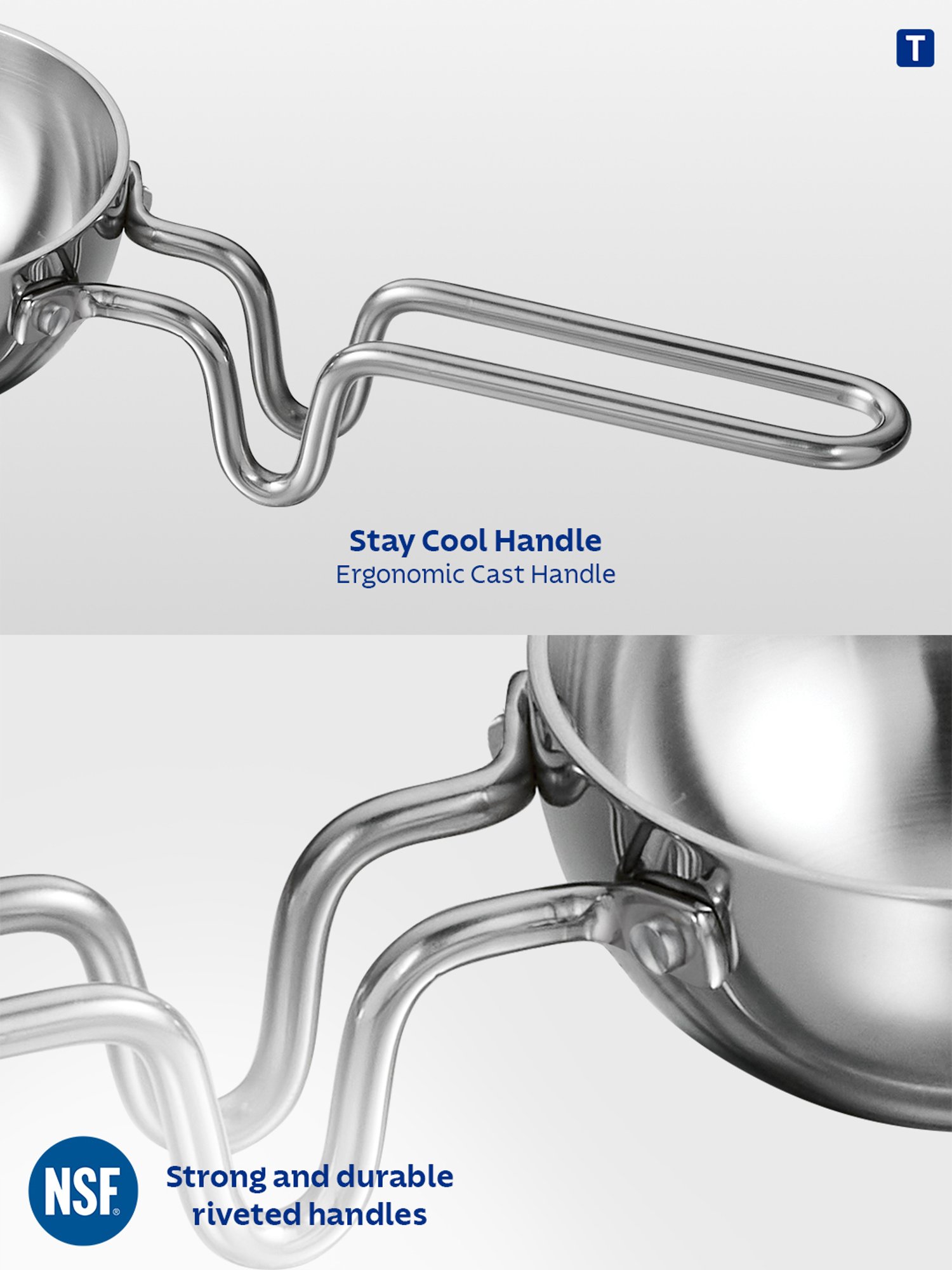 HAZEL Silver Induction Bottom Tope Stainless Steel Patila - 17.7 cm (2500 ml)