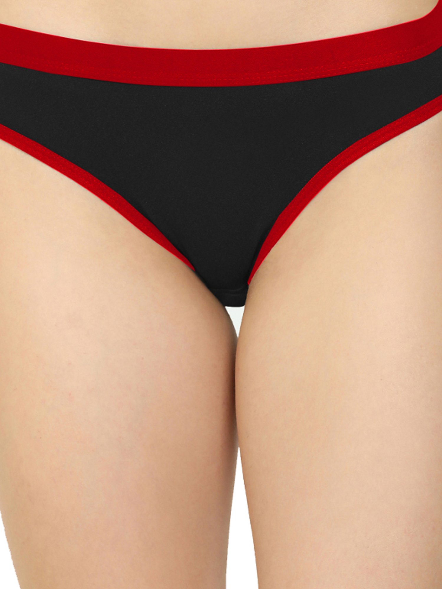 AROUSY Black Plain Hipster Panties - Pack Of 3