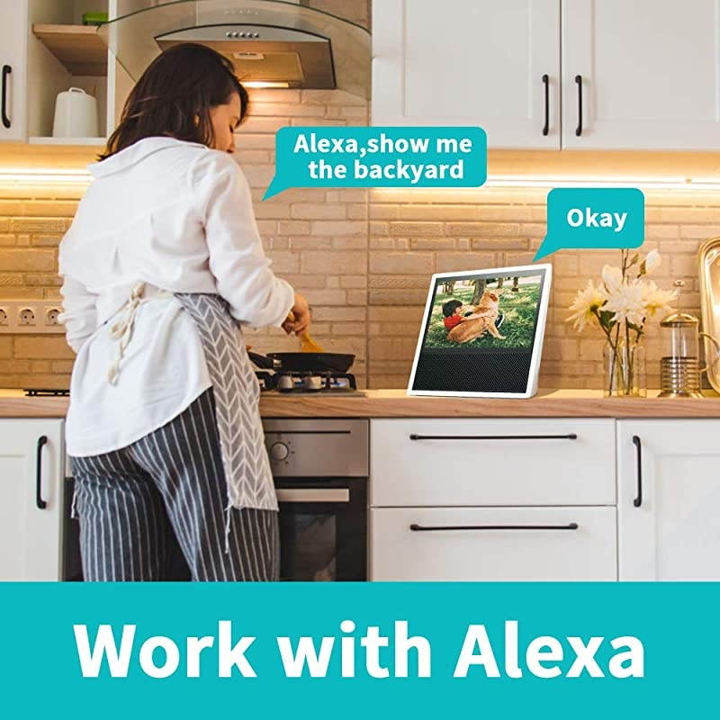 Camera 1080P Security Camera IP66 Waterproof 2Way Audio Home Security Camera Camera Wireless with Motion Detection Night Vision Cloud StorageTF Card Work with Alexa