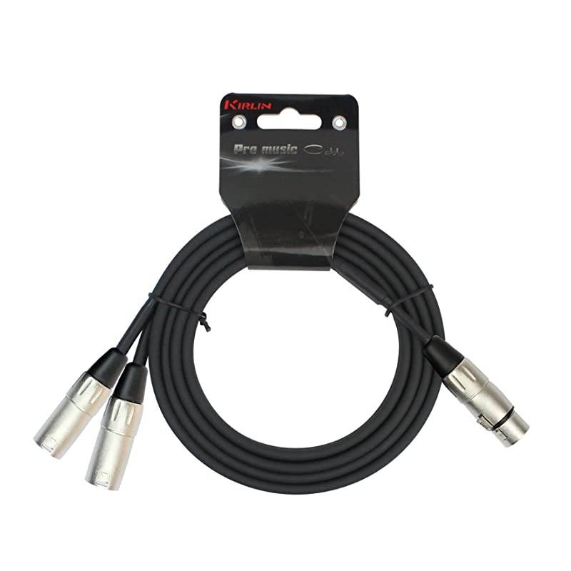 Cable Y30306 6 Feet XLR Female to Dual XLR Male YCable