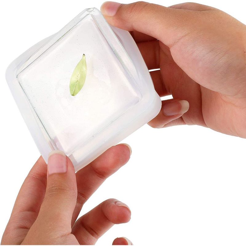 Bright Creations 4 Pieces Clear Resin Silicone Shaping Kit, Arts and Crafts Supplies, Geometric Shapes