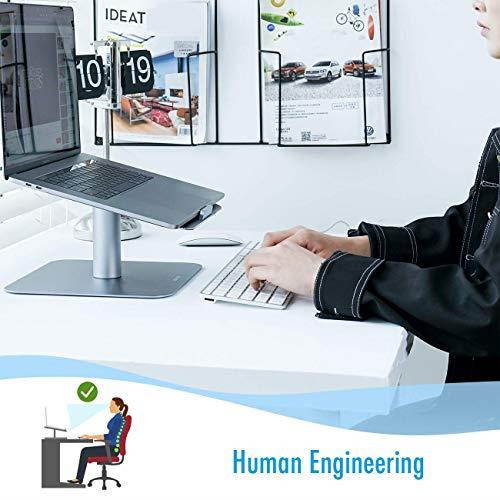 Laptop Computer Stand  Laptop Holder Ventilated Laptop Riser for Desk 360 Rotng Compble with MacBook Air Pro  XPS    More Laptop Notebooks Space Gray