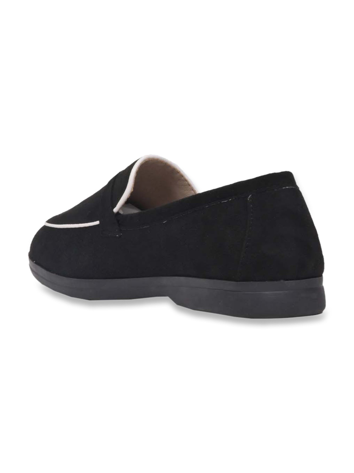 Jove Women's Black Casual Moccasins