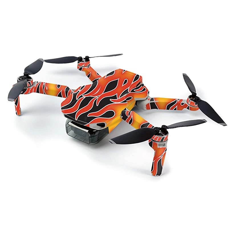 Skin for DJI Mavic Mini Portable Drone Quadcopter - Hot Flames | Protective, Durable, and Unique Vinyl Decal wrap Cover | Easy to Apply, Remove, and Change Styles | Made in The USA