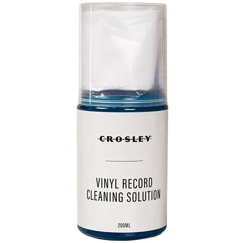 AC1024A 5-in-1 Record Cleaning Kit with Carbon Fiber Brush, Microfiber Cloth, Stylus Cleaner, Cleaning Solution, and Record Stand